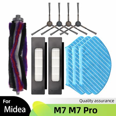 Für Midea M7 M7 Pro Zubehör Ersatzteile Roboter Staubsauger Ersatzbürste HEPA-Filter Wischtücher Verbrauchsmaterialien