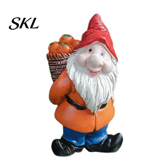 Handcrafted Resin Garden Ornament Mini Gnomes Figurine, Welcome Gnome Statue, Small Durable Outdoor Statue Dwarf for Fairy Garden, Flower Pot,