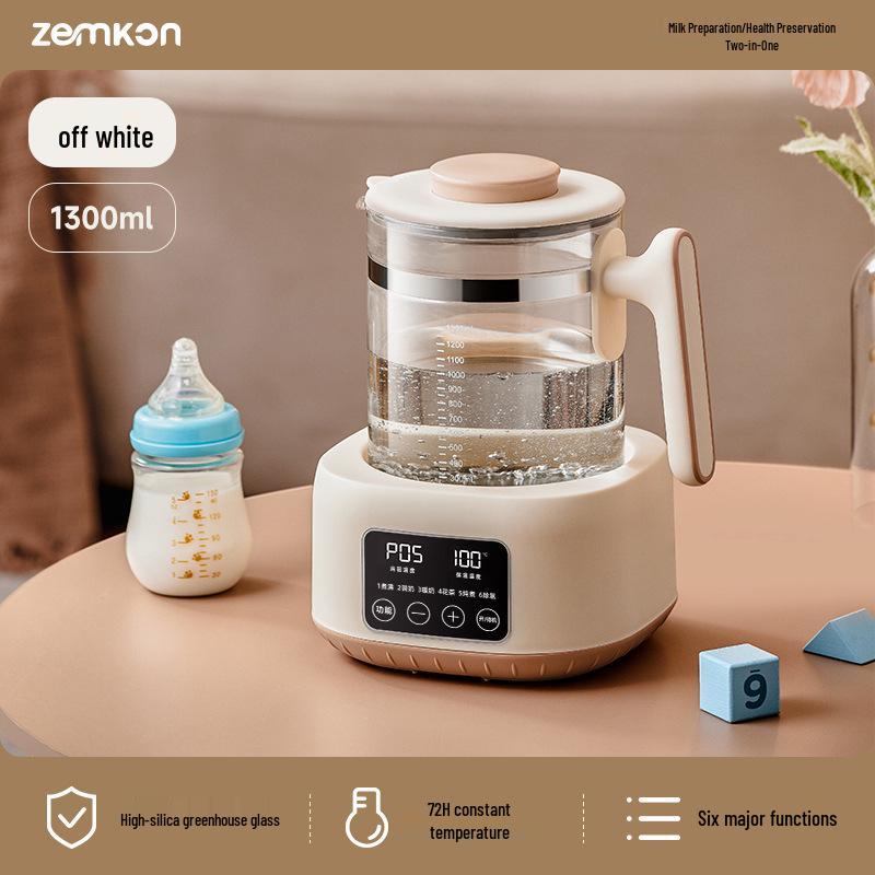 Zemkon Thermostatic Kettle: Automatic Multi-Functional Baby Formula and Milk Warmer 304 Stainless Steel