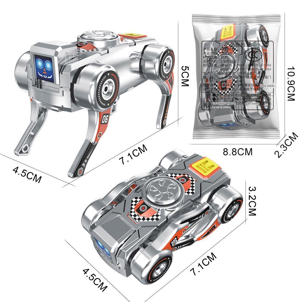 Children’s DIY Mecha Tank Transforming Finger Spinner Robot - Educational Decompression Toy
