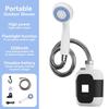 Portable Camping Shower Pump Kit USB Rechargeable Outdoor Camp Hiking Traveling RV Electric Shower Head Sprayer Pump