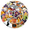 Halloween Cartoon Sticker Set: 100 Waterproof Stickers for Phone Cases, Laptops, and Journals.