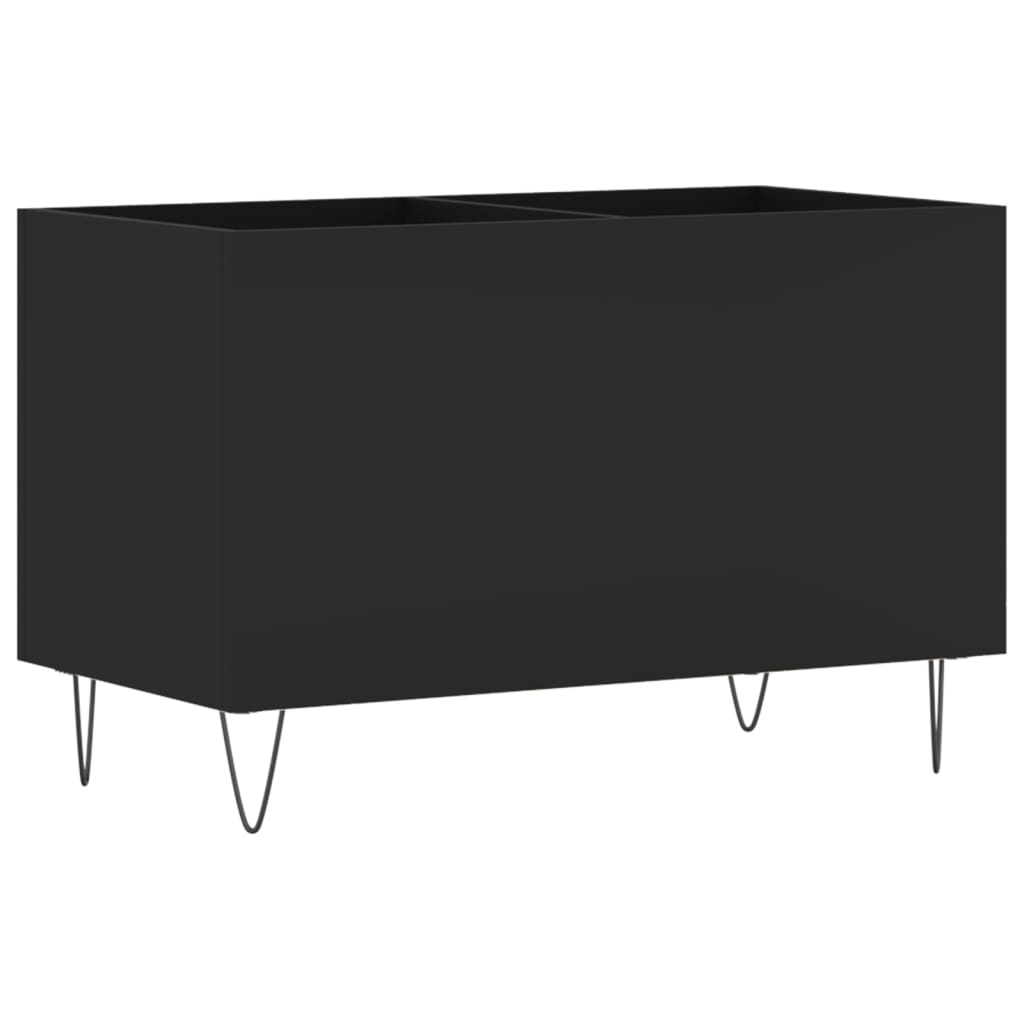 Record Cabinet Black 74.5 x 38 x 48 cm Particleboard