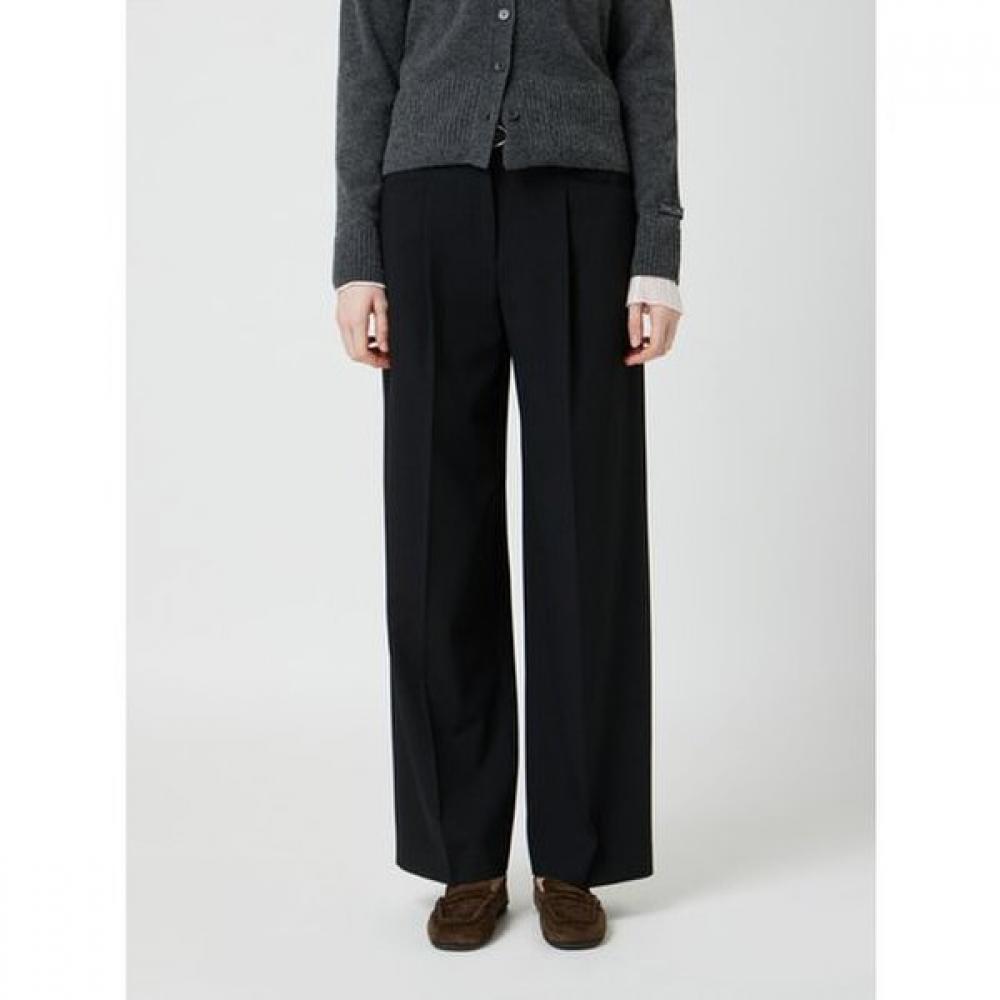 

Cc Collect Belted One Tuck Straight Pants C254msa039 BK/55