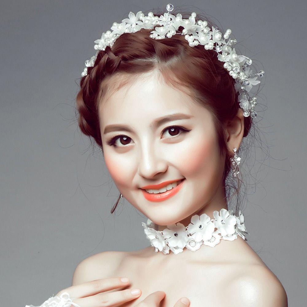 Fairy Wedding Headdress Elegant Flower Barrettes Temperament Bridal Headwear  Hair Accessories