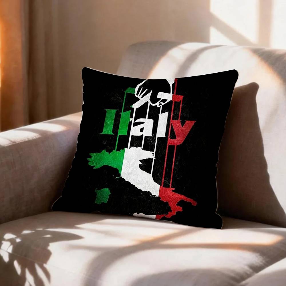 COOL FFlag of Italy Pillow Case Pattern Printed Pillowcase For Living Room Sofa Cushion Cover