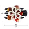 [Yosegi Pattern Hair Clip] Hakone Yosegi-style Traditional Craft Hair Accessory, Stylish, Easy to Use, Cute, Gift (Flower A)