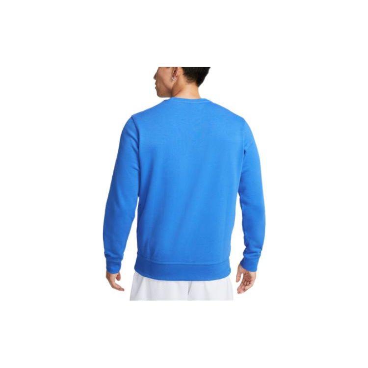 Nike Einfarbiges Sweatshirt mit Rundhalsausschnitt und Logo-Print für Herren, Oberteile, Blau, AA3178-403