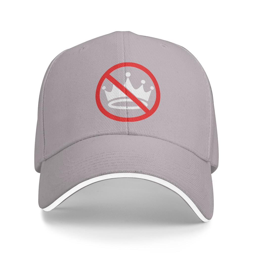 No Kings Sun Baseball Cap Summer Unisex-Teens Print Trucker Hat Adjustable Stylish Hunting Camping Baseball Caps
