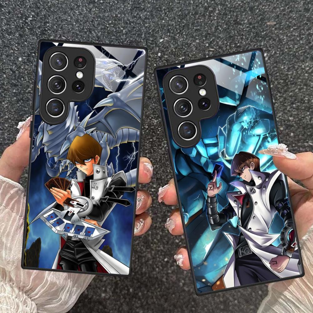 Yugioh Seto Kaiba Phone Case for Samsung Galaxy S26 S25 S24 S23 S22 S21 S20 Note20 Plus FE Ultra Glass Protective Cover