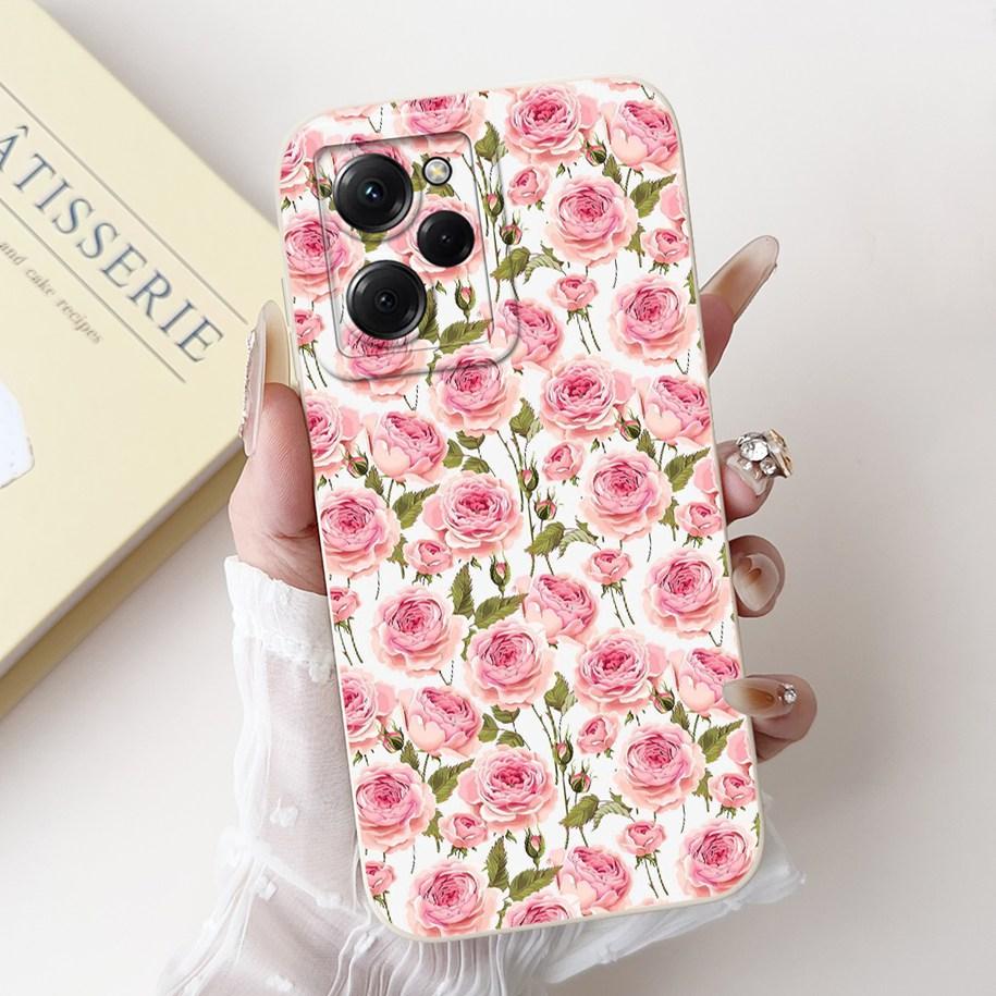 For Xiaomi Poco X5 Pro Case Cool Fashion Flower Sunset Soft Silicone Soft Protection Cover For Xiaomi Poco X5 X 5 X5Pro 5G Funda