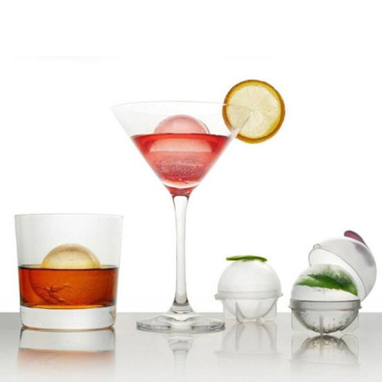 4Pcs Round Cocktail Ice Ball DIY Whiskey Cream Cube Mold Mould Kitchen