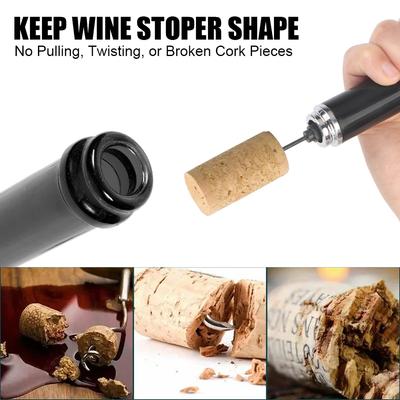 Edelstahl Stift Luftdruck Korkenzieher Wein Flaschenöffner Tragbare Luftpumpe Barzubehör Wein Korkenzieher