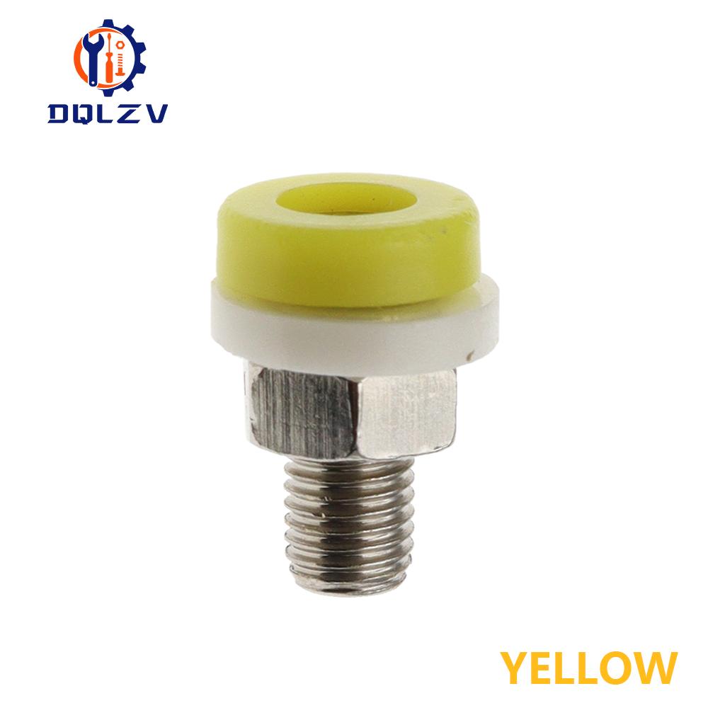 Brass 2MM Banana Socket Jack for Banana Plug Test Connector Insulated Socket Small Terminal Pure Copper Red Black Blue