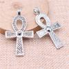 Ägyptischer Charme Ankh Kreuz Anhänger Set Amulett Charms Für Religiösen Vintage DIY Schmuck Zubehör Für