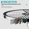 10 Inches Big Panel Supercharge Top Shower Head Silver 5 Modes High Pressure Large Flow Waterfall Bathroom Handheld Showerhead