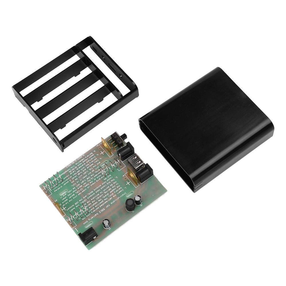 

UPS 18650 Power Bank Case Weld-Free 3/4/6 cells Uninterruptible Power Supply Box 5V/9V/12V/16V Backup Power Supply DC 5.5*2.1mm