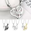 Titanium Steel Pendant Necklace Personalized Design Heart Shape Necklace  New Year Gift
