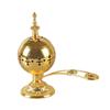 Metal Incense Burner Ornament Antique Style Censer for Desktop Living Room Yoga Bedroom Decoration