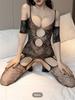 Sexy Open Crotch Lingerie Women Transparent Catsuit Body Stockings For Sex Sling Halter Backless Teddies Bodysuits