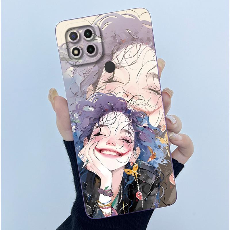 Fashion Simplicity Phone Case For Xiaomi Redmi 9C NFC Soft Liquid Silicone Fundas Redmi9C Redmi 9 C Camera Protection Cover Case