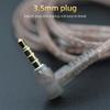 KZ Cable High Purity Oxygen-free Copper Flat Upgrade Cable Earphones Cable Wire with Mic For KZ EDX PRO ZES ZEX PRO ZSX DQ6S