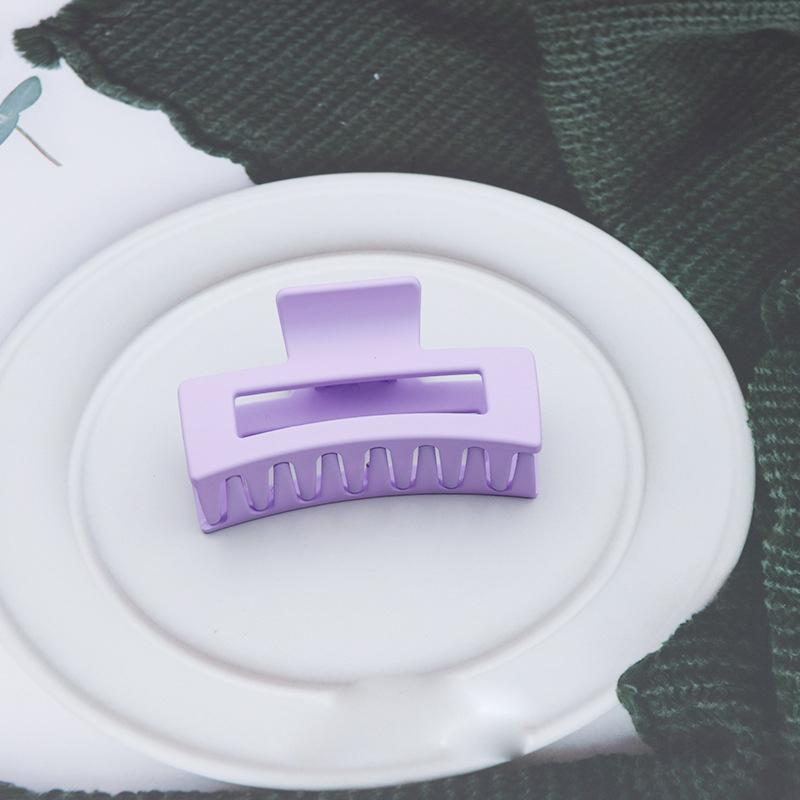 Garras de Cabelo Quadradas de Plástico para Mulher Presilhas de Cabelo 8,5cm/3,35in Tamanho Grande Sólido Barrete Presilhas de Cabelo Caranguejo Acessórios de Cabelo da Moda