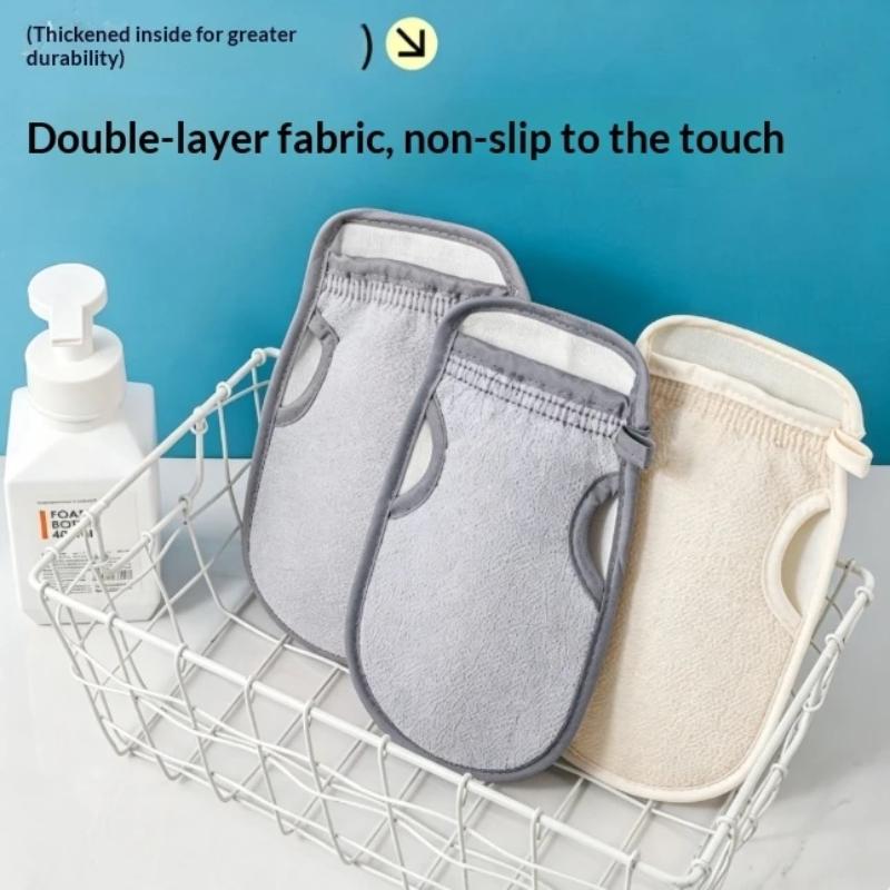 1Pcs Household Exfoliating Bath Glove Strong Cleaning Body Scrubber Towel For Back Washing Bathroom Supplies