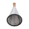 Stainless Steel Cone Cheese Grater with Wood Handle 3 Sided Vegetable Shredder for Grating Cheese Chocolate Vegetables