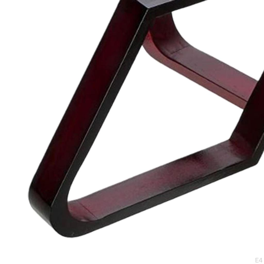 2 Piece Billiard Ball Rack Set Vintage Triangular with Eight Balls Diamond Stand Nine