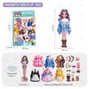DIY Magnetic Dress Up Sticker Toy for Girls Preschool Magnetic Pretend Play Educational Gift Princess Set