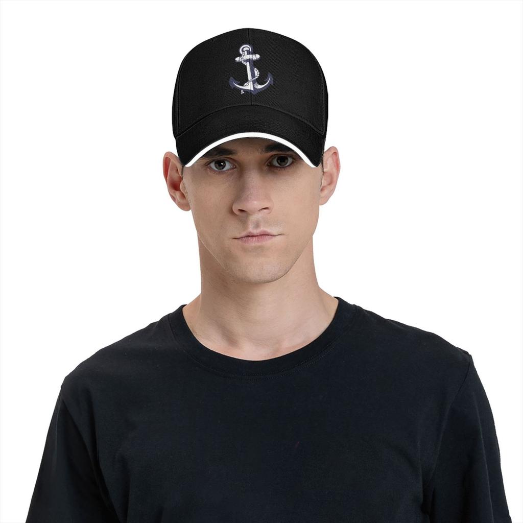 Anchor Baseball Cap Nautical Anchor Marine Sun Visor Hat Sailor Nautical Ship Ocean Sea Beach Unisex Adjustable Snapback Caps