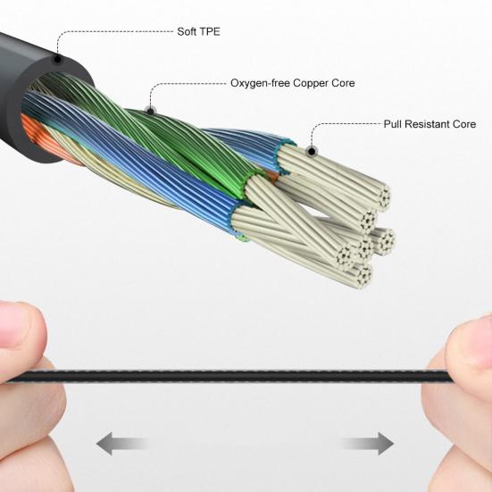Fone de ouvido intra-auricular de 3,5 mm com graves pesados e fone de ouvido com fio de plástico moderno para smartphone