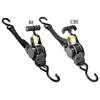 Retractable Ratchet Strap Heavy Duty Ratchet Strap Self Retractable Tie Down Strap for Motorcycle Truck Trailer Cargo