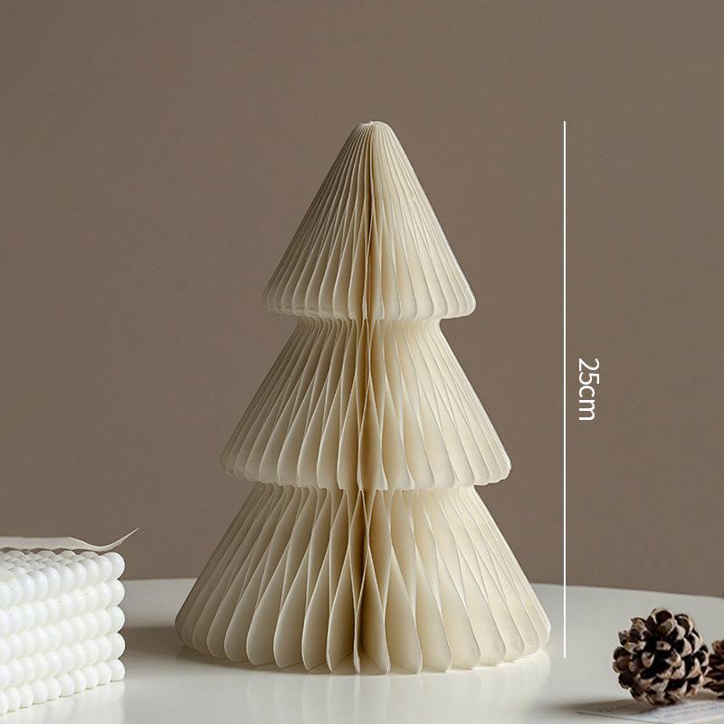 Papierowa Choinka Plaster Miodu 3D Święty Mikołaj Kula Plaster Miodu Dekoracja Stołu Ozdoby na Biurko Dekoracje na Przyjęcie Bożonarodzeniowe