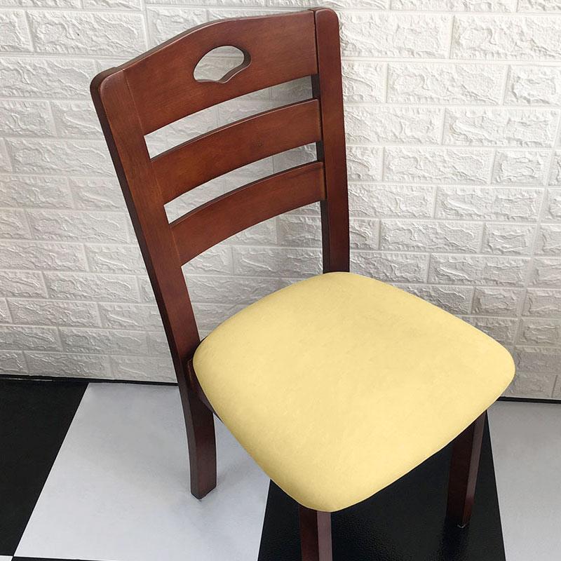1/2/4/6 Pieces Velvet Fabric Super Soft Seat Cushion Covers Stretch Chair Cover Slipcovers For El Banquet Dining Living Room