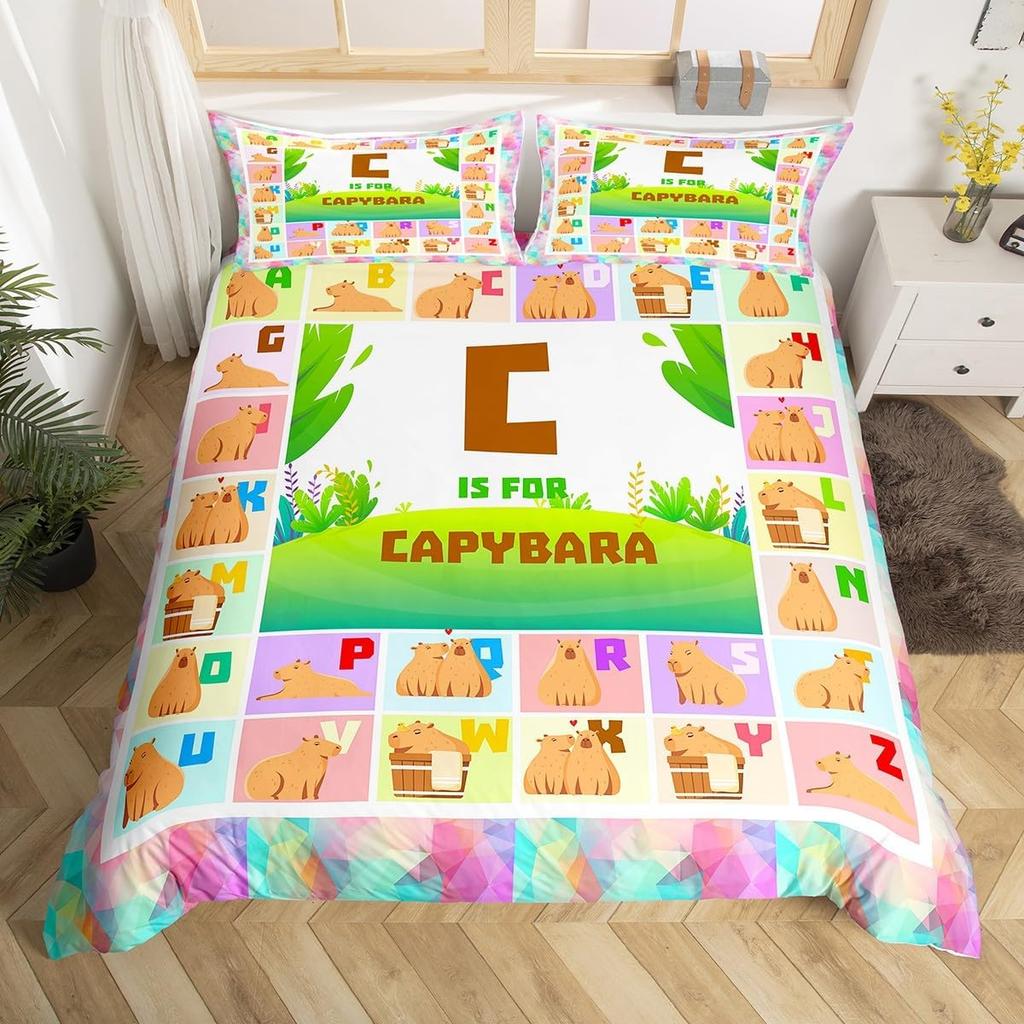 Comforter Blue Alphabet Space Spaceship Single Queen Size Cartoon Bedding Set For Boys Kids Outer Space Black Comforter