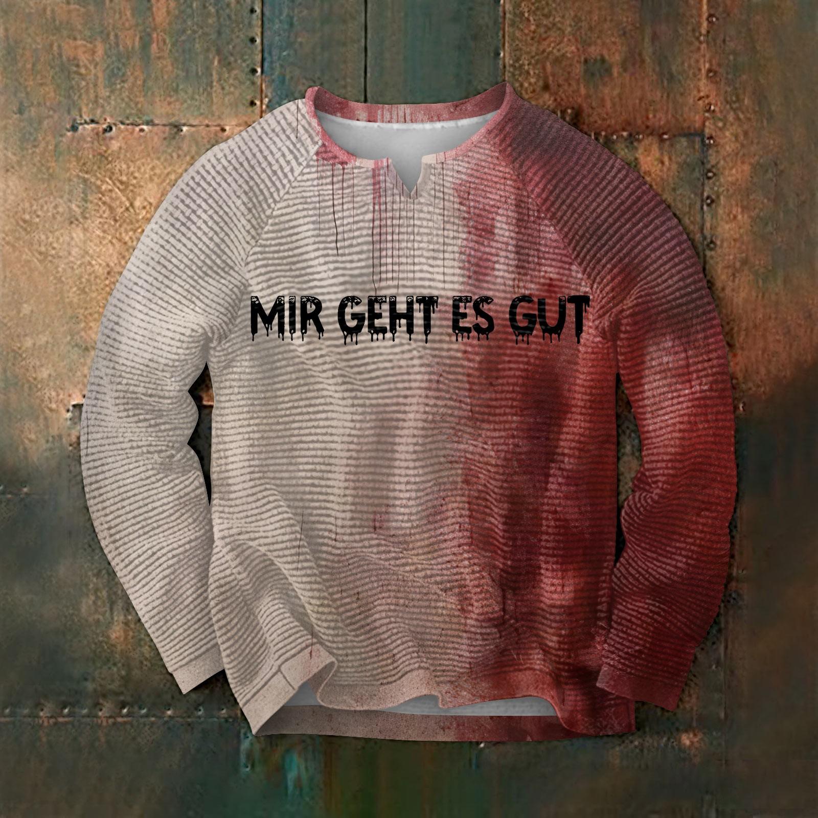 

Чоловіче худі оверсайз з принтом у клітинку «кукурудзяне зерно» з круглим вирізом M винний