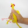1pc Novelty Squeeze Chicken Keyring Toy Funny Antistress Chicken Laying Egg Surprise Squishy Toy for Kids Halloween Gadget