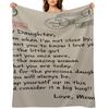 To My Daughter Even Post Mark Quilt Blanket, Love Your Mom For Family Throw Blanket Baby Picnic Blankets