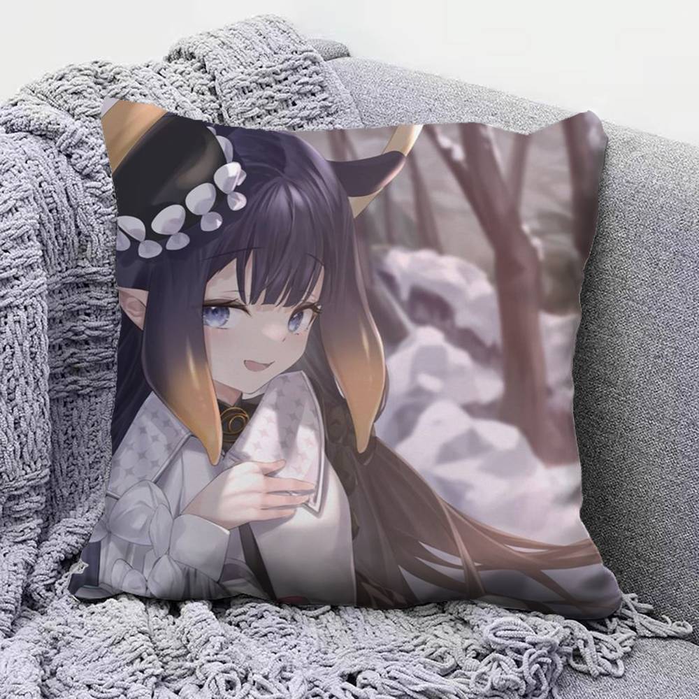 Ninomae Ina Hololive VTuber  Pillow Covers Home Sofa Cushion Covers and Aecorative Custom