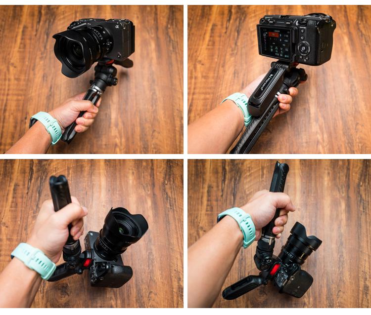 Mantis Lightweight Vlog Tripod for Handheld and Desktop Use - Ideal for Low Angle Shots and Climbing Stairs