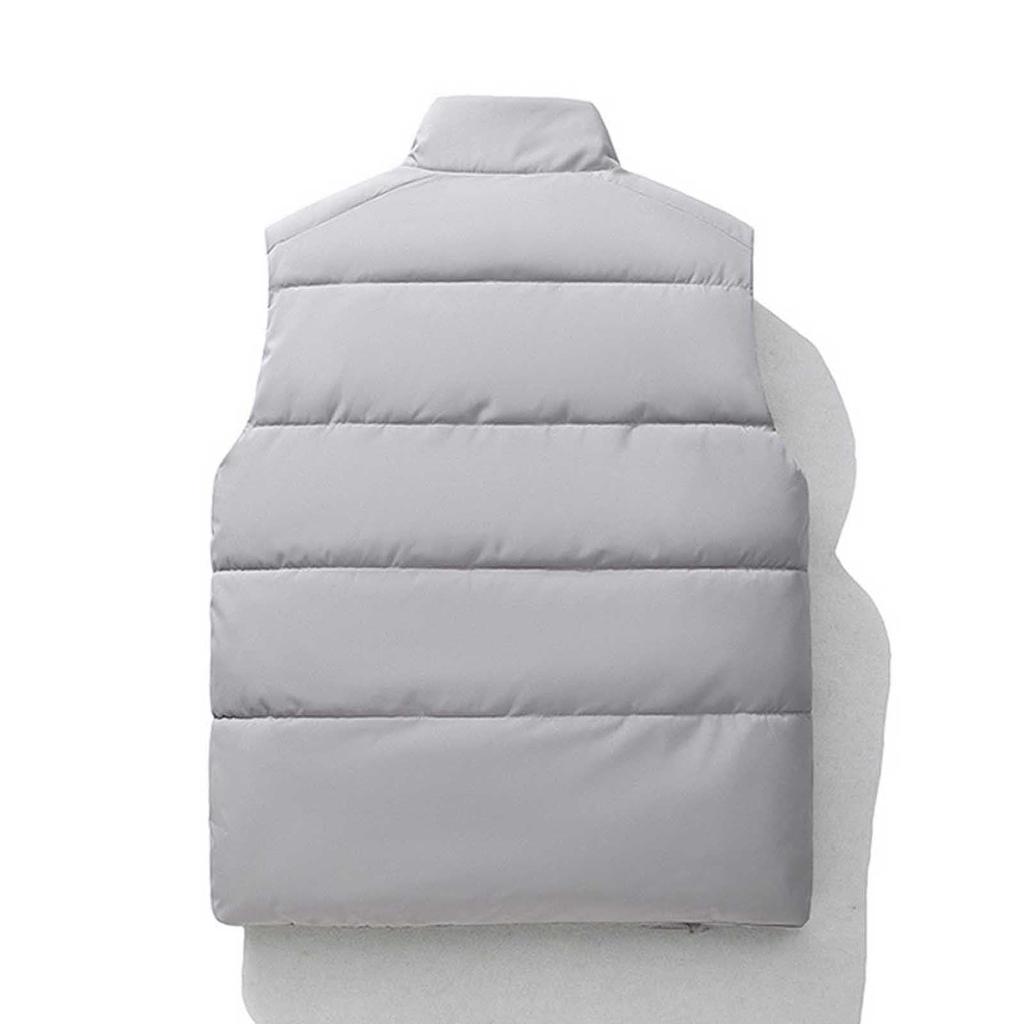 Herren Ärmellose Freizeitweste mit großen Taschen, einfarbig, personalisiert, mit verdickter Wärme und kreativem Gilet