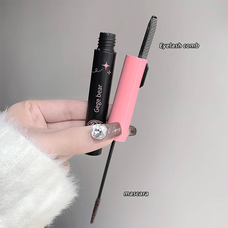 Natural Fiber Lengthening Mascara Silky Creamy Eyelash Waterproof Super Long Lasting Quick Dry Thick Curling Mascara