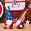 Adorable Plush Independence Day Decor Star Doll With Striped Hat For Festive Styling