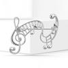1Pcs Unisex 2-Color Elegant Music Lover Party Office Brooch Pin Metal Musical Note Brooches For Women Gifts