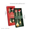 2/4Pcs Stainless Steel Xmas Spoon Fork Cutlery Set Cute Cartoon Handles for Holiday Party Table Decor