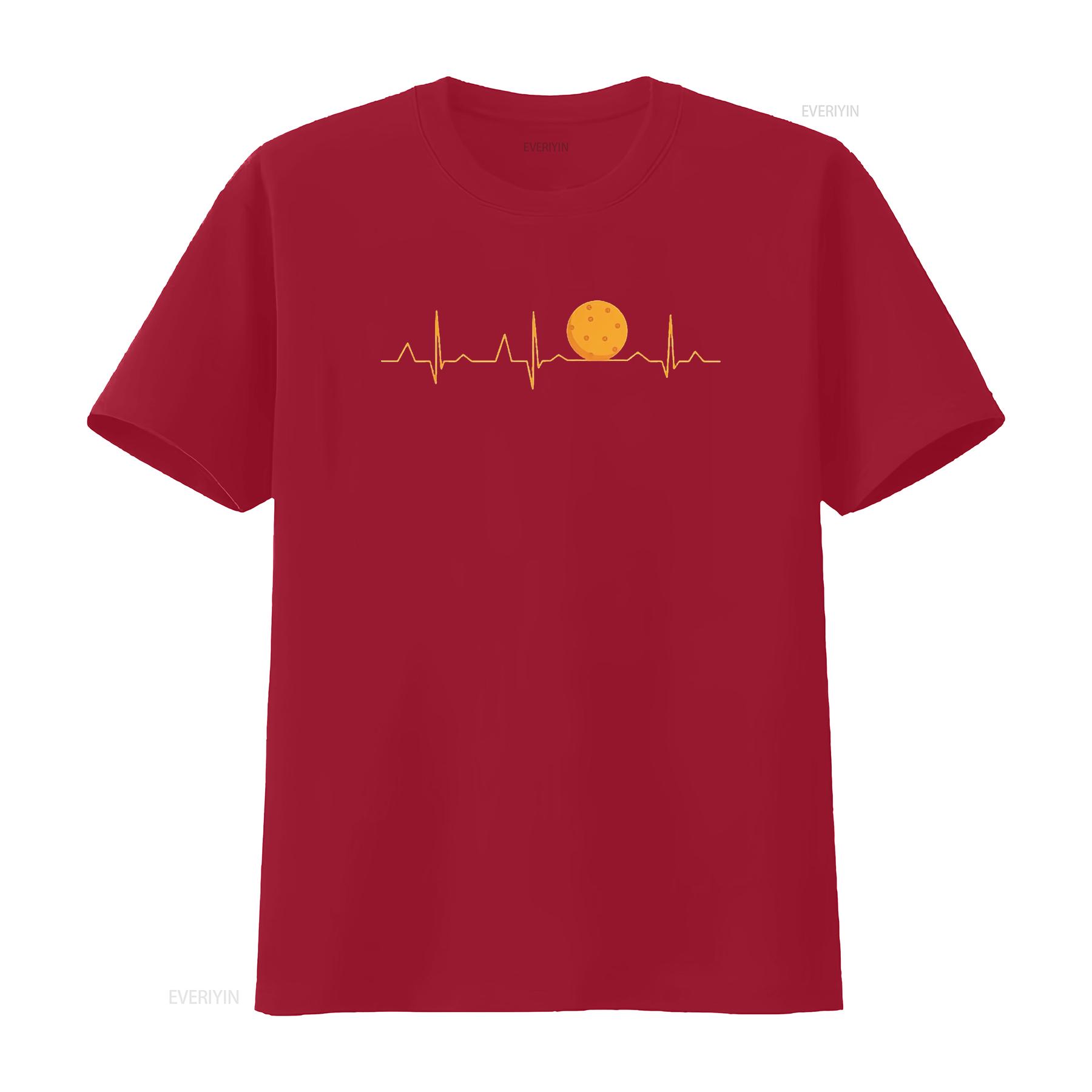 

Womens Pickleball Ball Heartbeat Apparel Pickelball T Shirt Black Large vintage Washed Stretched Comfortable Unisex Casual S