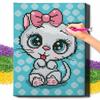 5D Diamond Painting with Frame Diamond Painting Mosaic for Children Cat Oh Art!