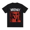 Britney Spears Metal Rock Graphic T-shirt Men Women Fashion Hip Hop T Shirts Harajuku Vintage Short Sleeve Tee Shirt Oversized